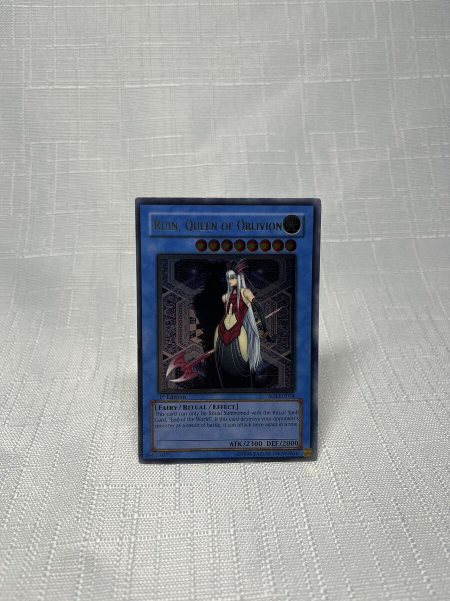 YUGIOH! Ruin, Queen of Oblivion SOI-EN034 1st Edition YUGIOH! Ruin, Queen of Oblivion SOI-EN034 1st Edition