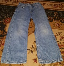 Boy's LEVI 569 Loose straight fit jeans, Med blue denim, 8 Slim