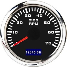 52mm wasserdicht Tachometer 0-7000RPM mit Stundenmesser für Marine Bootswagen