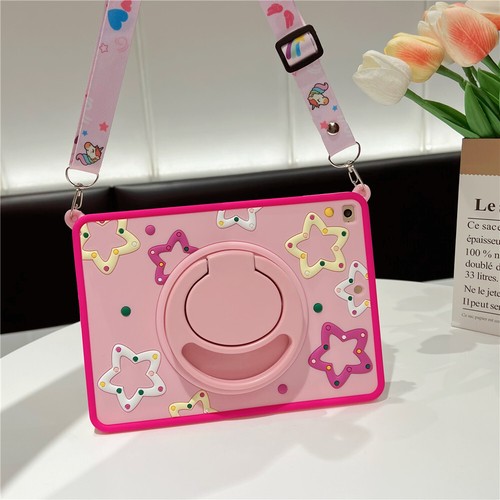 Kids Cartoon Shockproof Case Rotate Cover For iPad 5 6 7 8 9 10 Gen PRO Air Mini - Picture 33 of 50