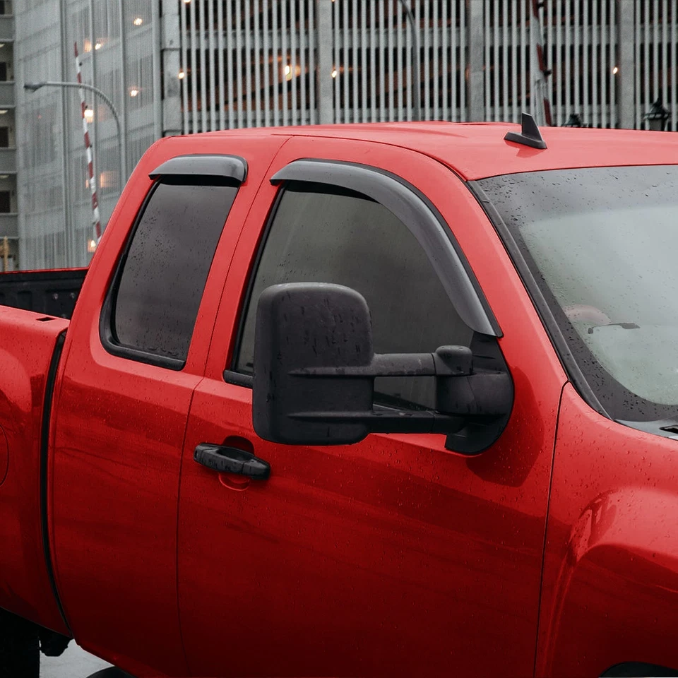 Rain Guards Vent Visors Shade for 07-14 Chevy Silverado 2500/3500 Extended Cab - Image 3 of 4