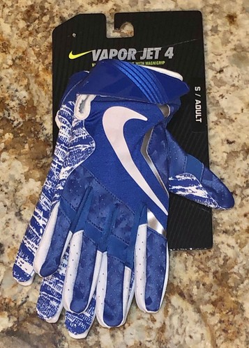 NIKE Vapor Jet 4 Skill Players Royal Blue White Sil Football Gloves NEW Mens S - Picture 6 of 12