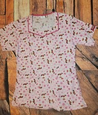 Dickies Womens Scrub Top XS Puppy Pink Extra Small