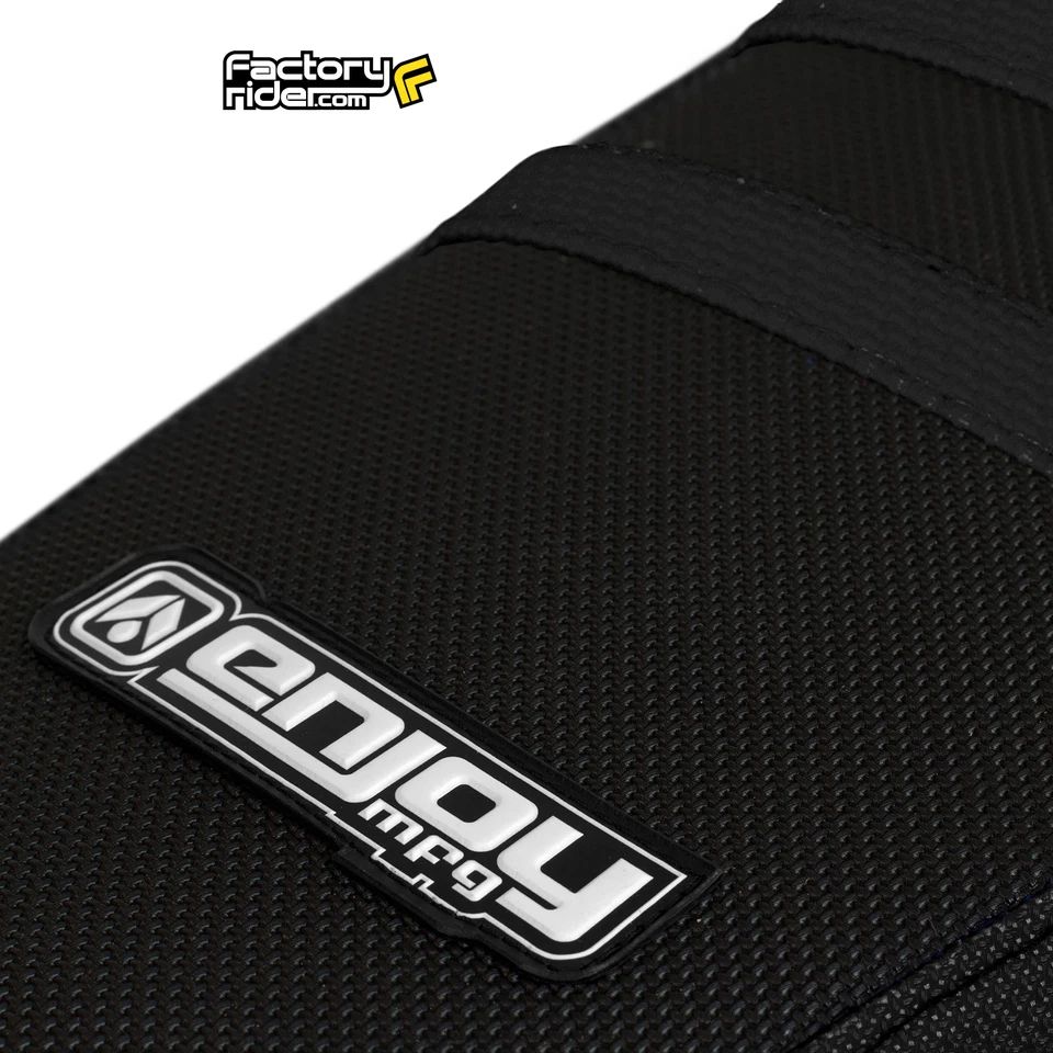 Pinza de cubierta de asiento Yamaha WR 250 X & R 2008-2014 TODO NEGRO/COSTILLAS NEGRAS #110 Foto 3 de 4