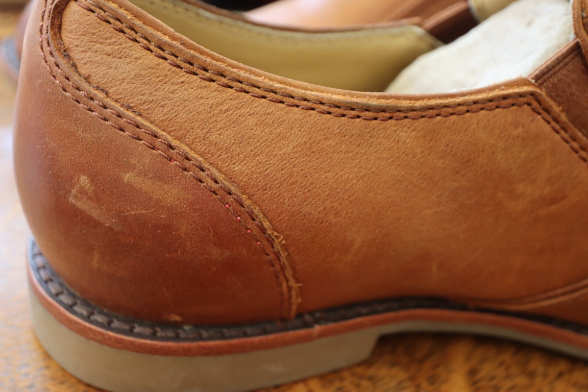 Mens UGG Hardwick Leather Oxford Loafer Sz 9 Rare Slip On Shoes Preppy Chic UGG Beige Slippers for Men 9 US Shoe for sale | eBay main image 3