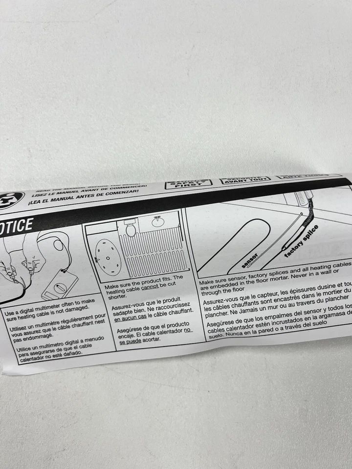 SunTouch Watts Radiant Floor Heating/Warming TapeMat 4' x 30" 120V - Image 3 of 4