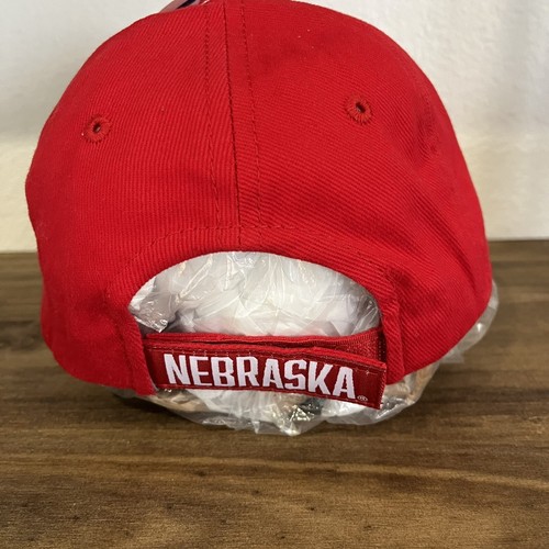 Nebraska Huskers Adjustable Fit Logo Hat - Youth Cap Russel NEW Red Cowboy NEW - Picture 3 of 4