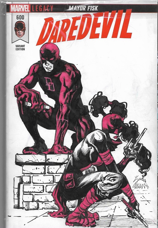 Daredevil #600 Blank Variant Ryan STEGMAN Original Art Sketch NOT SS CGC Rare Comic Art