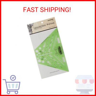 Rapidesign Isometric Piping Template, 1 Each (R43)