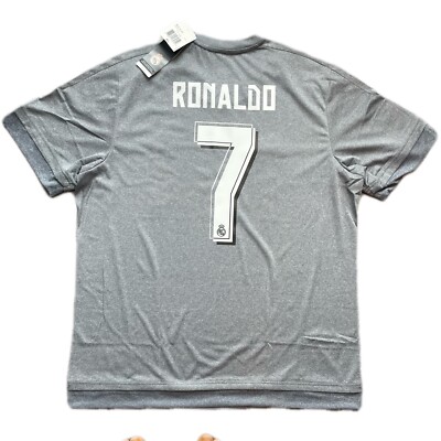 2015/16 Real Madrid Away Jersey #7 Ronaldo XL adidas Soccer CR7