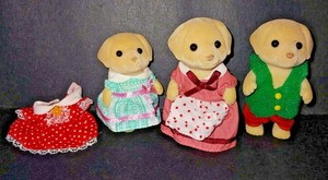 calico critters yellow lab family