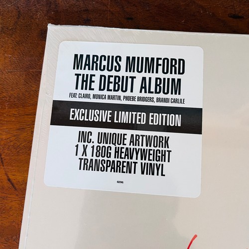 Marcus Mumford (Self-titled) Sealed Transparent 12" Vinyl LP 2022 Island Records - Picture 2 of 3