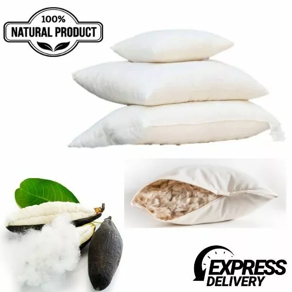 Bed Pillow Natural Pillow Kapok Natural Fiber Alternative Pillow Stuffing  Cool