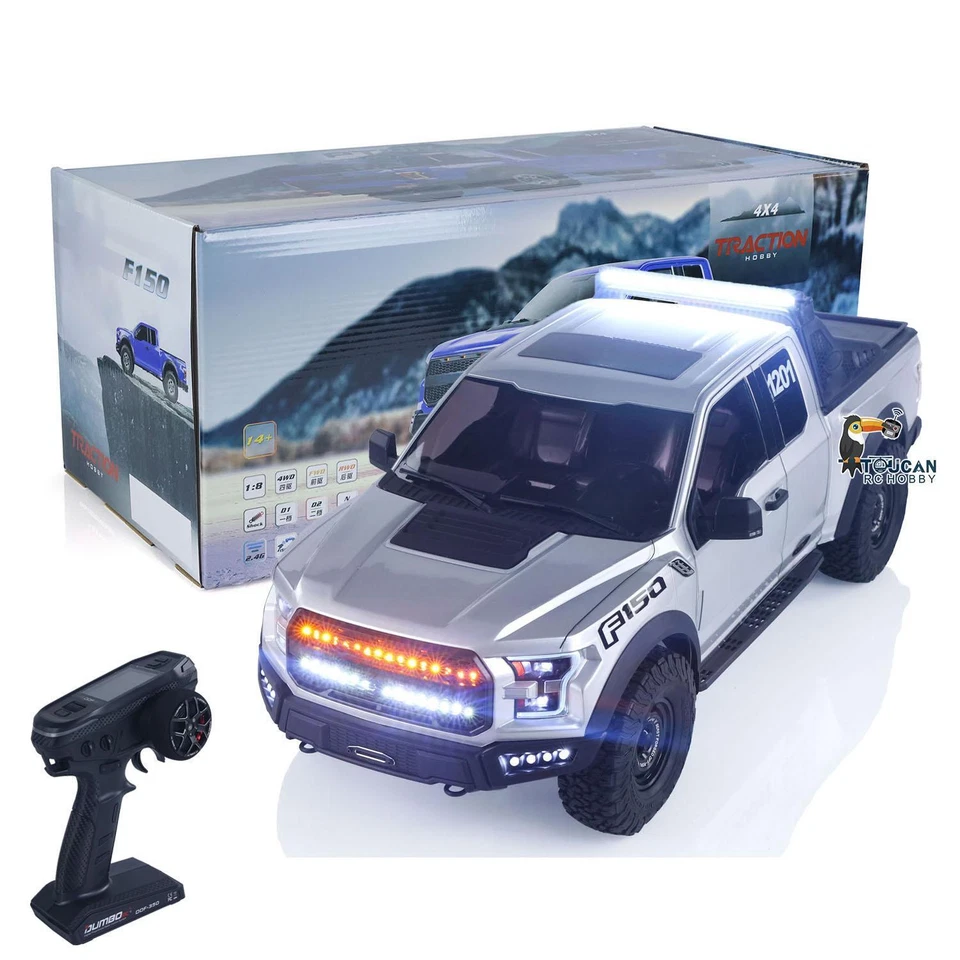 2Speed 1:8 Scale RC Pickup Truck Electric Crawler Car F150 2.4G Off Road Vehicle - Image 3 of 4