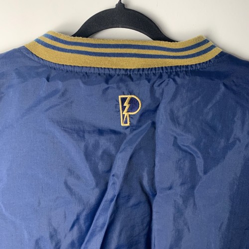 Vintage Pro Player Daniel Young Blue Nylon Notre Dame USA Pullover Size Large L - Picture 12 of 13