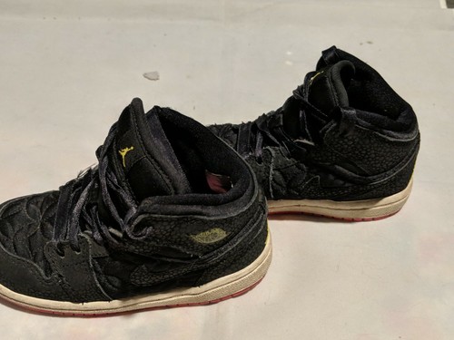 Nike Air Jordan 1 Phat BT Girls Baby Toddler Athletic Shoes Size 8C Black Pink - Picture 5 of 7