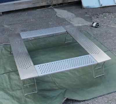Coleman Bonfire Fire Place Table 100×100×27cm Compact storage