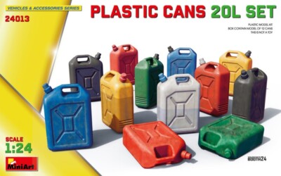Modellauto Miniart TANICHE PLASTIC CANS 20L Set Kit 1:24