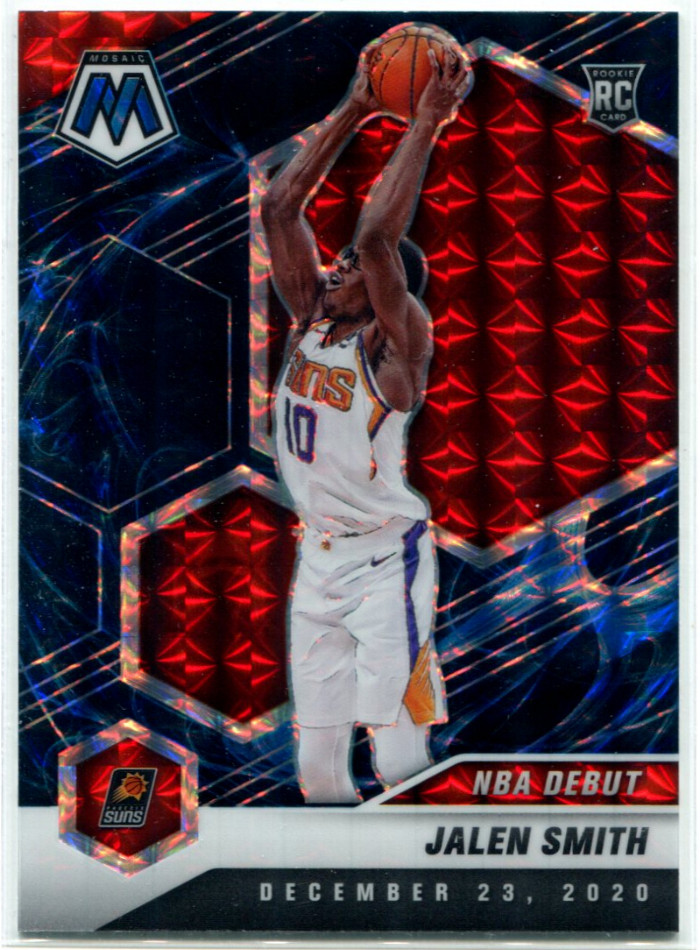 2020 Panini Mosaic #275 Jalen Smith Genesis Prizm SSP Rookie Refractor Suns