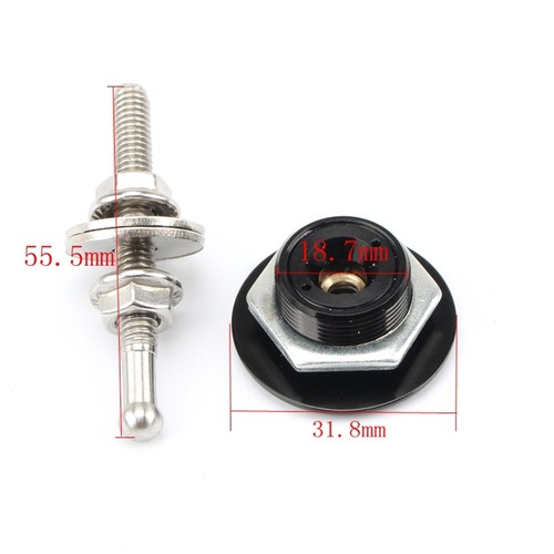 Car Push Button Quick Release Hood Bonnet Pins Lock Clip Car Bumper Latch Kit DN - Picture 9 of 16