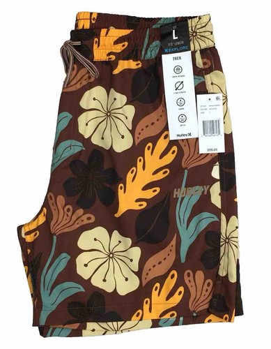 Men's HURLEY Explore TREK Swim Trunks L Large NEW 17.5" Hybrid Beach Surf $55 - Picture 4 of 5