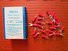 Pkg/100 Thomas & Betts Sta-Kon 18RA-10FL Locking Fork Terminal