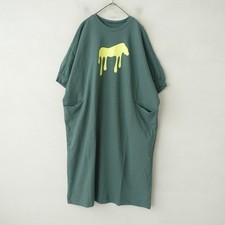 Mina Perhonen "liquide" Half Sleeve Cutsew Dress
