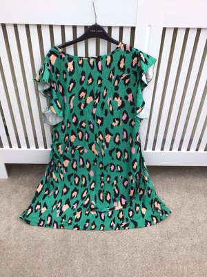 emery rose green dress Size 1 XL Gold & Black