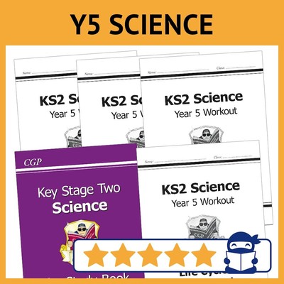 Year 5 Science Study & Workbook Pack Ages 9-10 CGP with Answers NEW