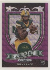 2021 Panini Prizm Draft Picks Crusade Purple Wave Prizm Trey Lance #164 02g4
