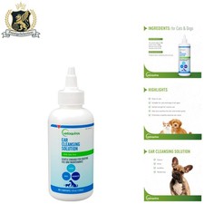 Gentle Ear Cleansing Solution for Cats Dogs - 4 Oz Fresh Ear Hygiene Drops