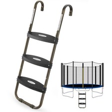 HBTower Trampoline Ladder, 3-Step Trampoline Steps with Horizontal Wide Steps...
