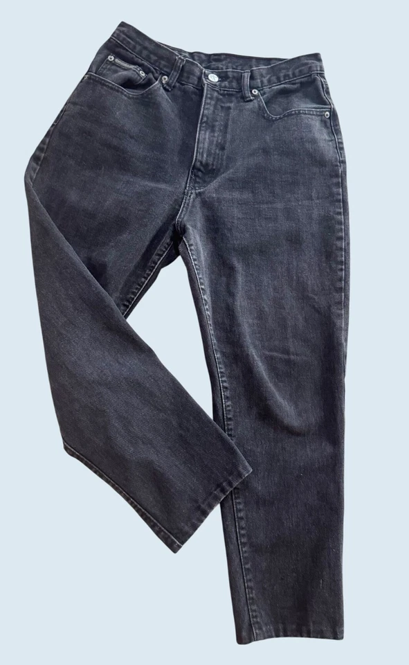 Vintage CALVIN KLEIN Black High Waisted Jeans 90s / 00s Size 29 - Image 2 of 4