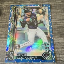 Topps 2024 Holiday Blue Holiday Lights Tyler Locklear #H165 Mariners Rookie
