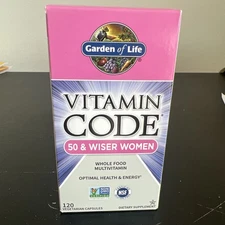 Garden Of Life Vitamin Code 50 & Wiser Women Dietary Supplement -120 Count-
