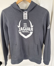Adidas Youth/Juniors pullover hoodie with a  Jaguar Football  graphic.