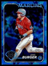 JAKE BURGER 2024 TOPPS CHROME SAPPHIRE MIAMI MARLINS #125