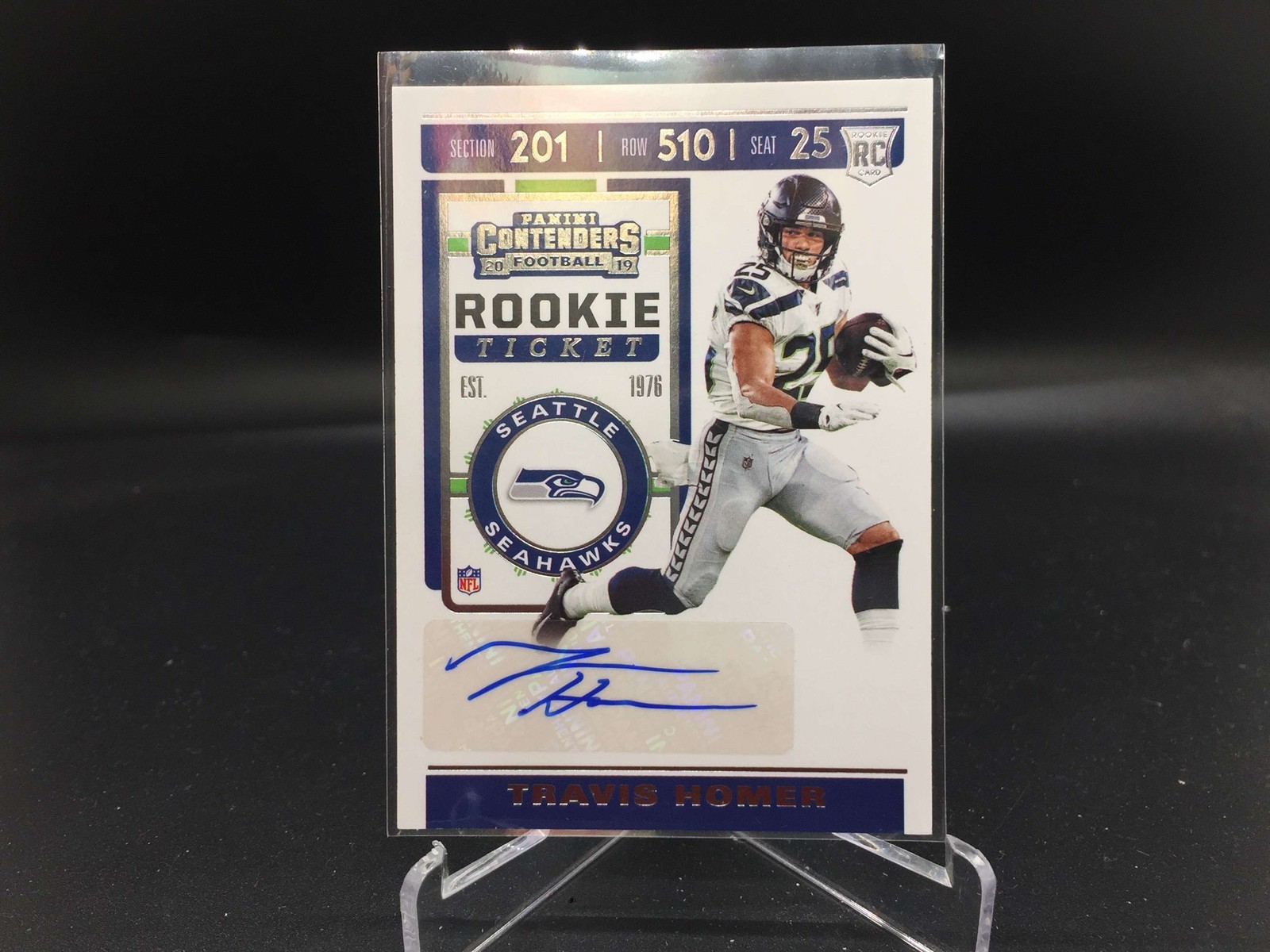 Travis Homer Panini Contenders #229 Autograph