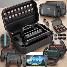 For Nintendo Switch 2 Accessories Bundle w/ Switch 2 Protective Cover Bag Case Y