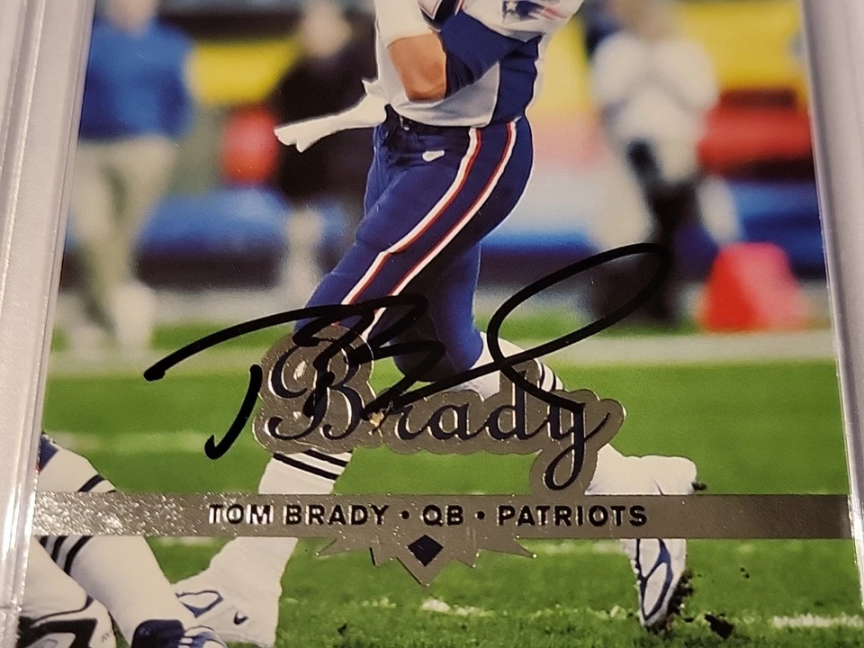 Autógrafo assinado à mão Tom Brady 2006 Upper Deck Fleer Ultra #114 com certificado de autenticidade Patriots - Imagem 3 de 4