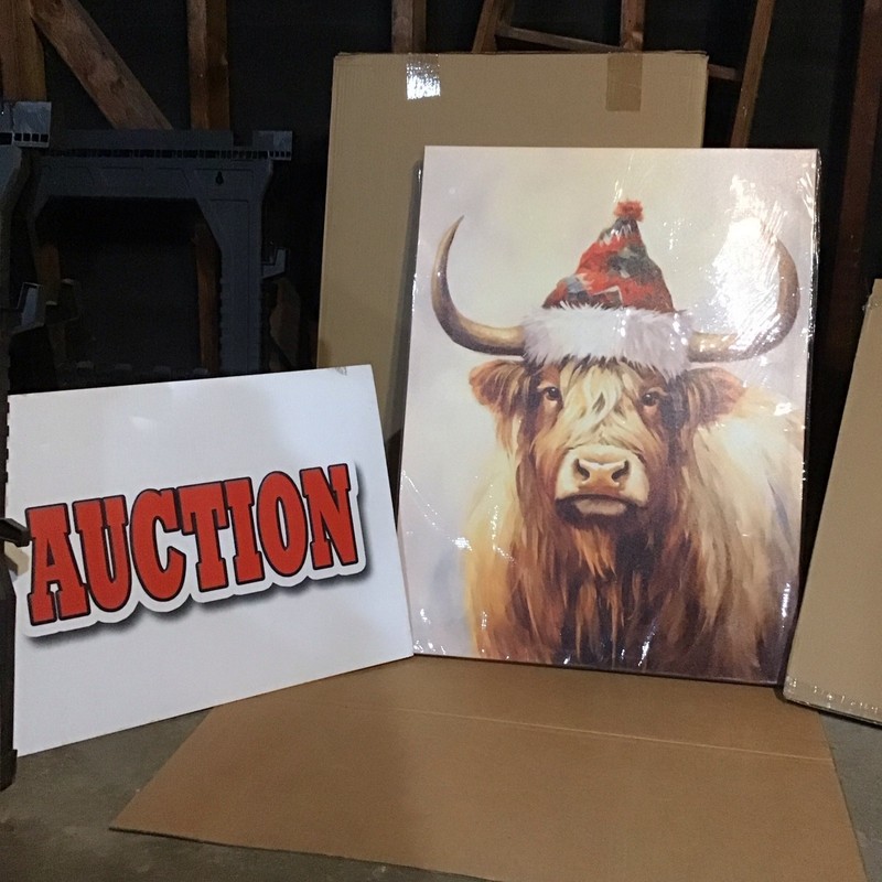 Highland Cow Vertical Wall Print, Multicolor Animal Art Poster for Any Room 
