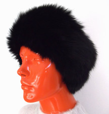 Pelliccia FUR Colbacco Cappello Sz.56 Volpe SHADOW  Black Fox Fuchs ho visone