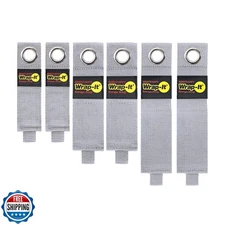 Heavy-Duty Wrap-It Storage Straps - (Assorted 6-Pack) Silver - Garage Organiz