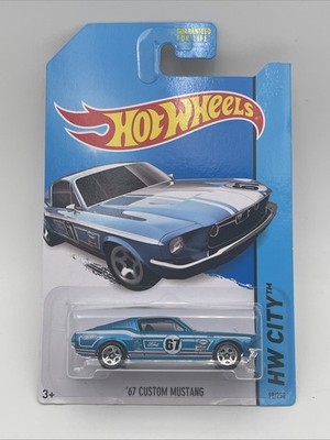 Hot Wheels HW City (2013) Blue '67 Custom Mustang Toy Car 98/250 HW Mustang 50th