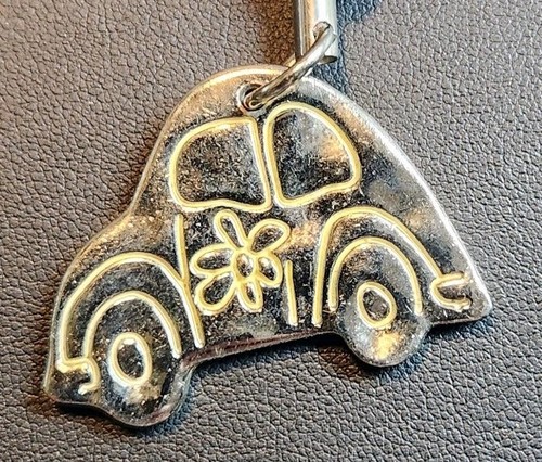 Let It Be Beetle Car Natural Life Keychain Hanging Beads Keyring - Picture 2 of 5