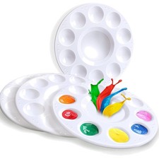 Kids Paint Palette with 10 Wells, Ideal for A...