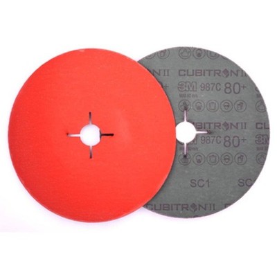 3M Cubitron II Fiberscheibe 987 C 125 x 22,23 mm 80+ f. Edelstahl #460630 25 Stk