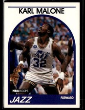 1989-90 Hoops #30 Karl Malone Basketball Card 1103F