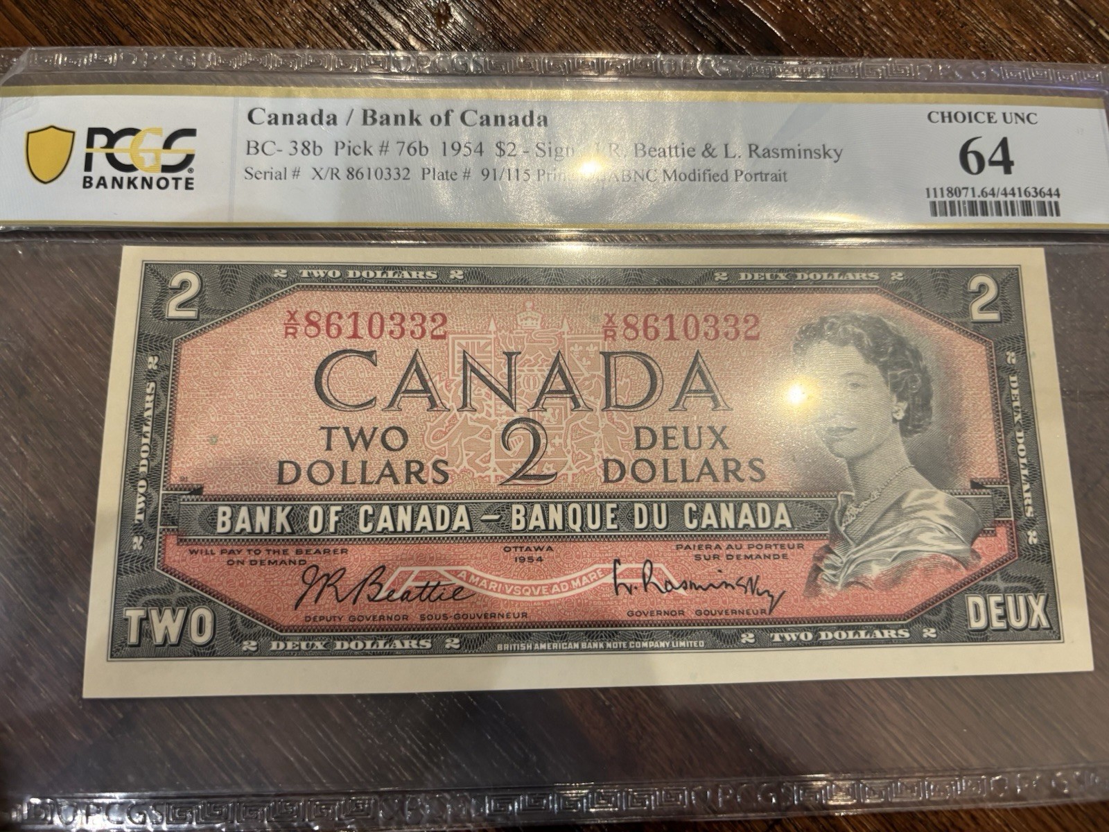 8x PCGS Graded Banknotes Lot – Canada $2 Devil’s Face & US $1 Gem UNC PPQ