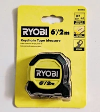 Ryobi 6'/2m Keychain Tape Measure RHTM6